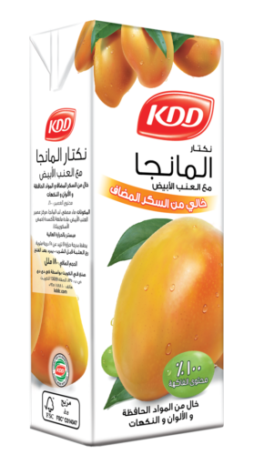 عصير مانجا خالي من السكر المضاف من كي دي دي