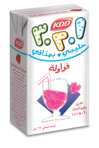 حليب فراولة ١٢٣ كي دي دي