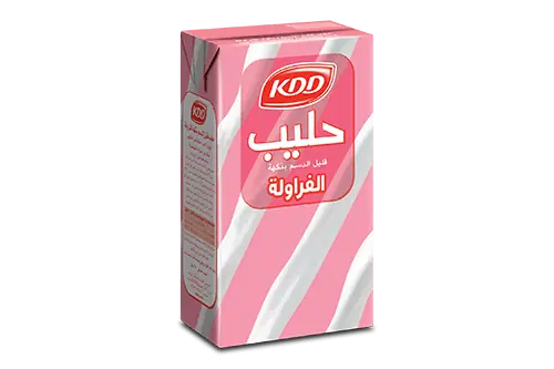 حليب الفراولة كي دي دي